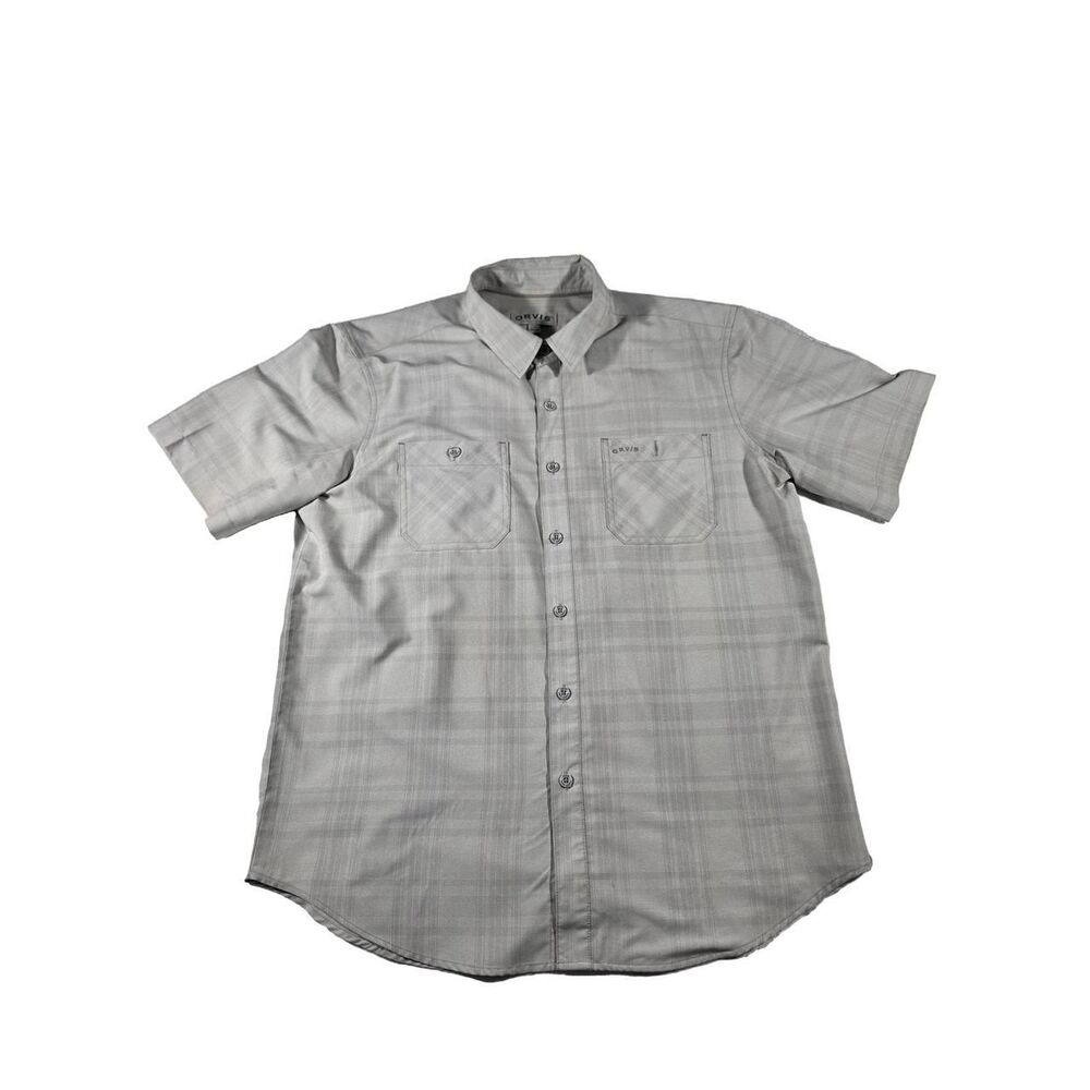 Orvis Men's Grey Shirt